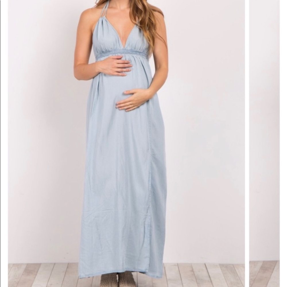 Pinkblush maternity maxi dress